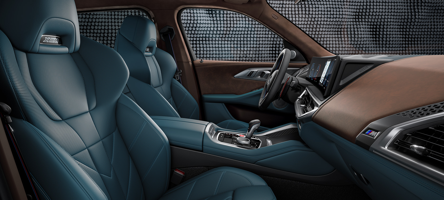 BMW XM, G09, salona dizains BMW XM, G09, salona dizaina akcenti
