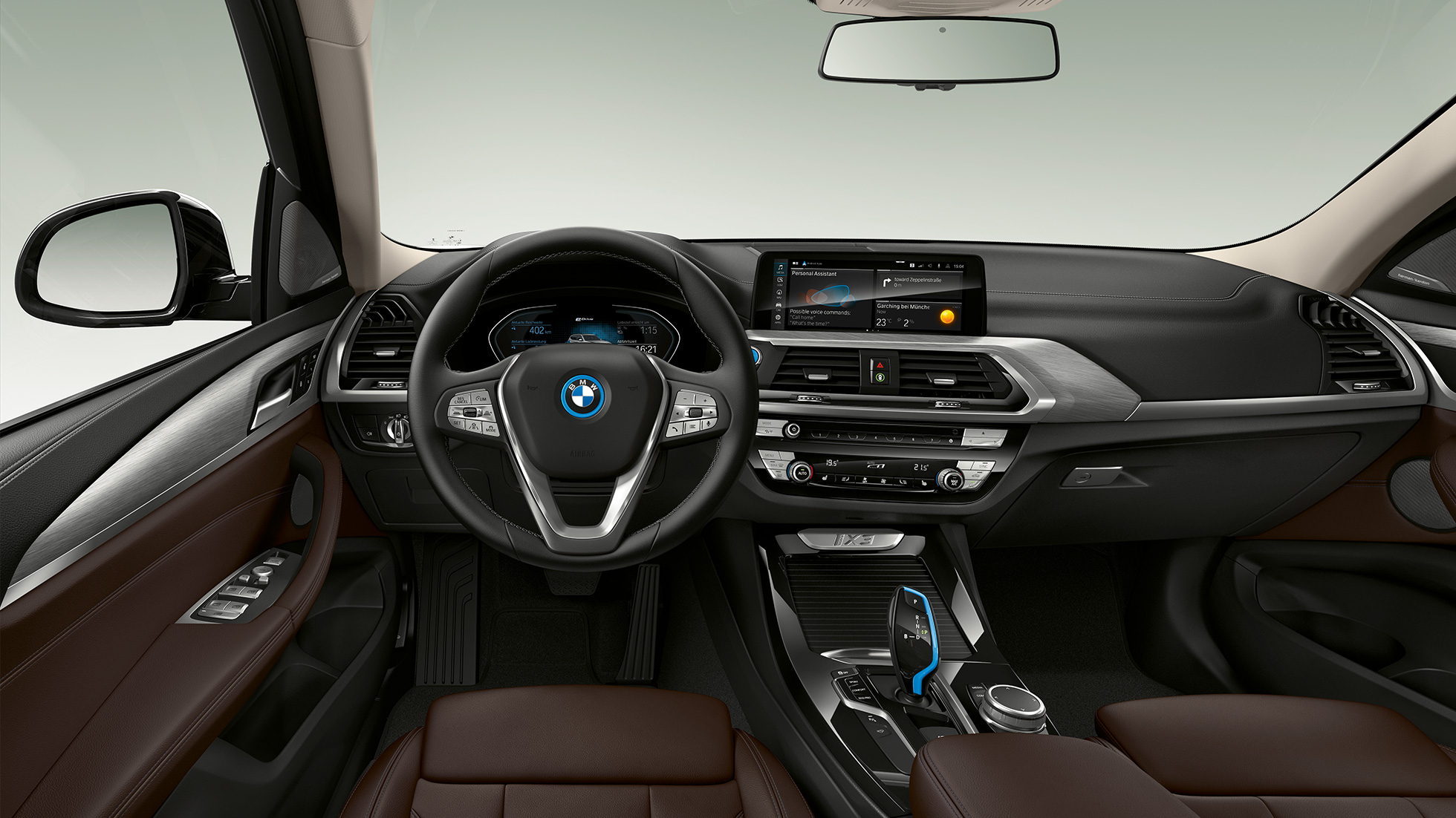 BMW iX3, G08, Impressive modelis, kokpits BMW iX3 G08 2020 Model “Impressive” cockpit interior