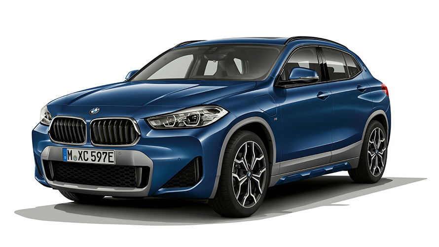 BMW X sērija, BMW X2 hibrīdauto, F39, trīs ceturtdaļu sānskats BMW X sērija, BMW X2 hibrīdauto, F39, trīs ceturtdaļu sānskats