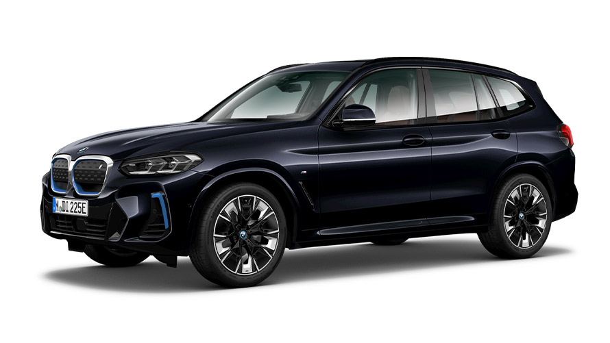 BMW X sērija, BMW iX3, G08, trīs ceturtdaļu sānskats BMW X sērija, BMW iX3, G08, trīs ceturtdaļu sānskats