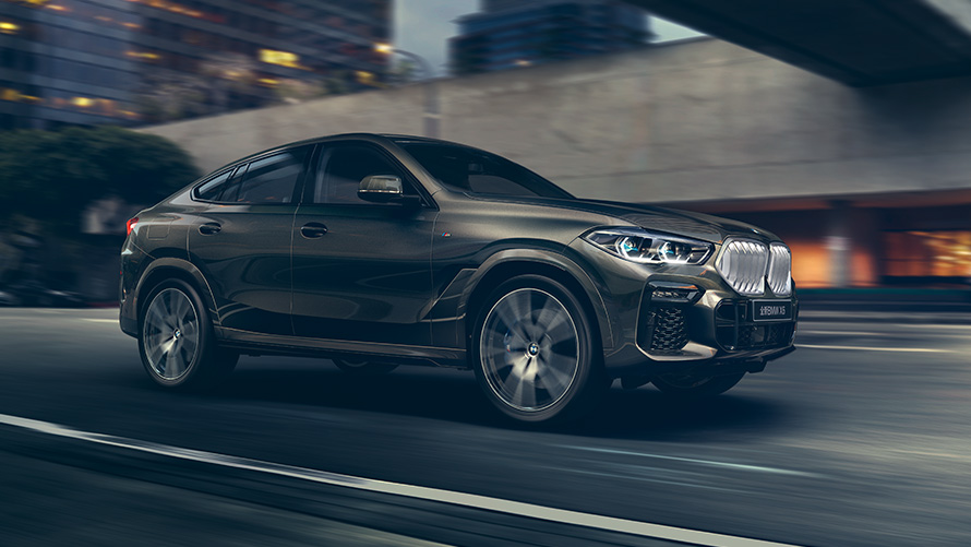 BMW X6, G06, trešā paaudze, trīs ceturtdaļu sānskats, stāvošs automobilis BMW X sērija, BMW X6, G06, trešā paaudze, trīs ceturtdaļu sānskats, stāvošs automobilis