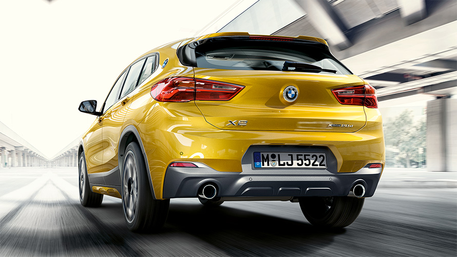 BMW X2 F39, 2020, Brooklyn Grey, trīs ceturtdaļu aizmugures skats