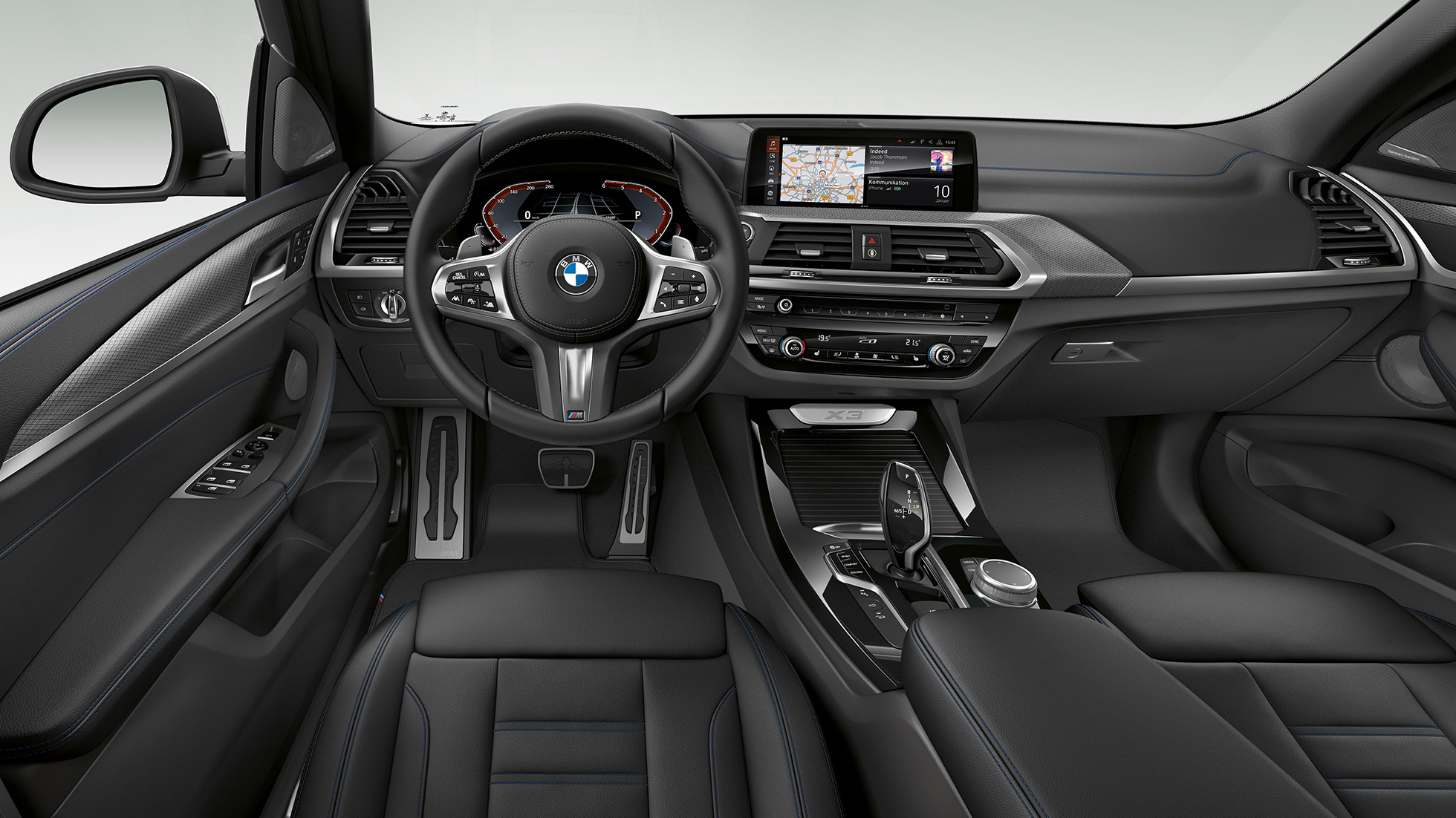 BMW X3 M40i, modelis M Sport, salons BMW X3 M40i, modelis M Sport, salons