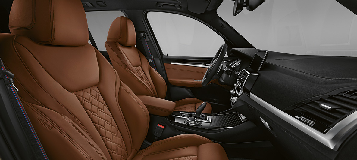 BMW X3, BMW Individual paplašināta Merino ādas apdare ar smalko faktūru Tartufo krāsā BMW X3, BMW Individual paplašināta Merino ādas apdare ar smalko faktūru Tartufo krāsā