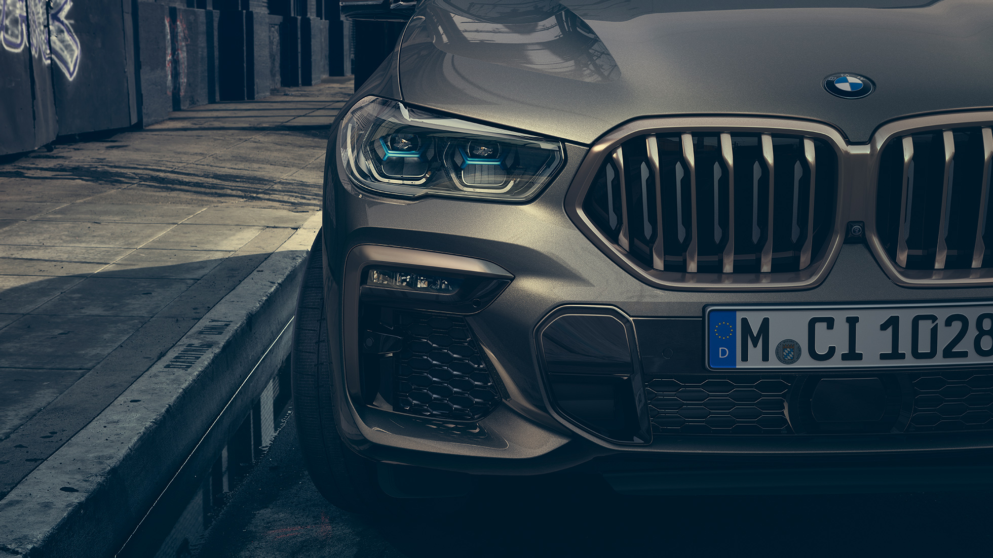 BMW Laserlight. BMW X6 tuvplāns ar fokusu uz BMW Laserlight.