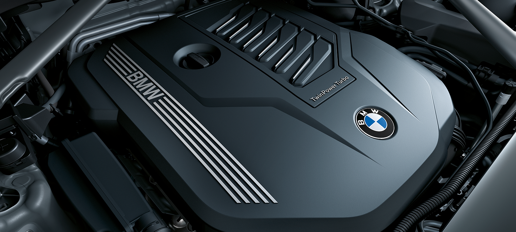 BMW X7 BMW TwinPower Turbo BMW TwinPower Turbo dzinējs, tuvplāns
