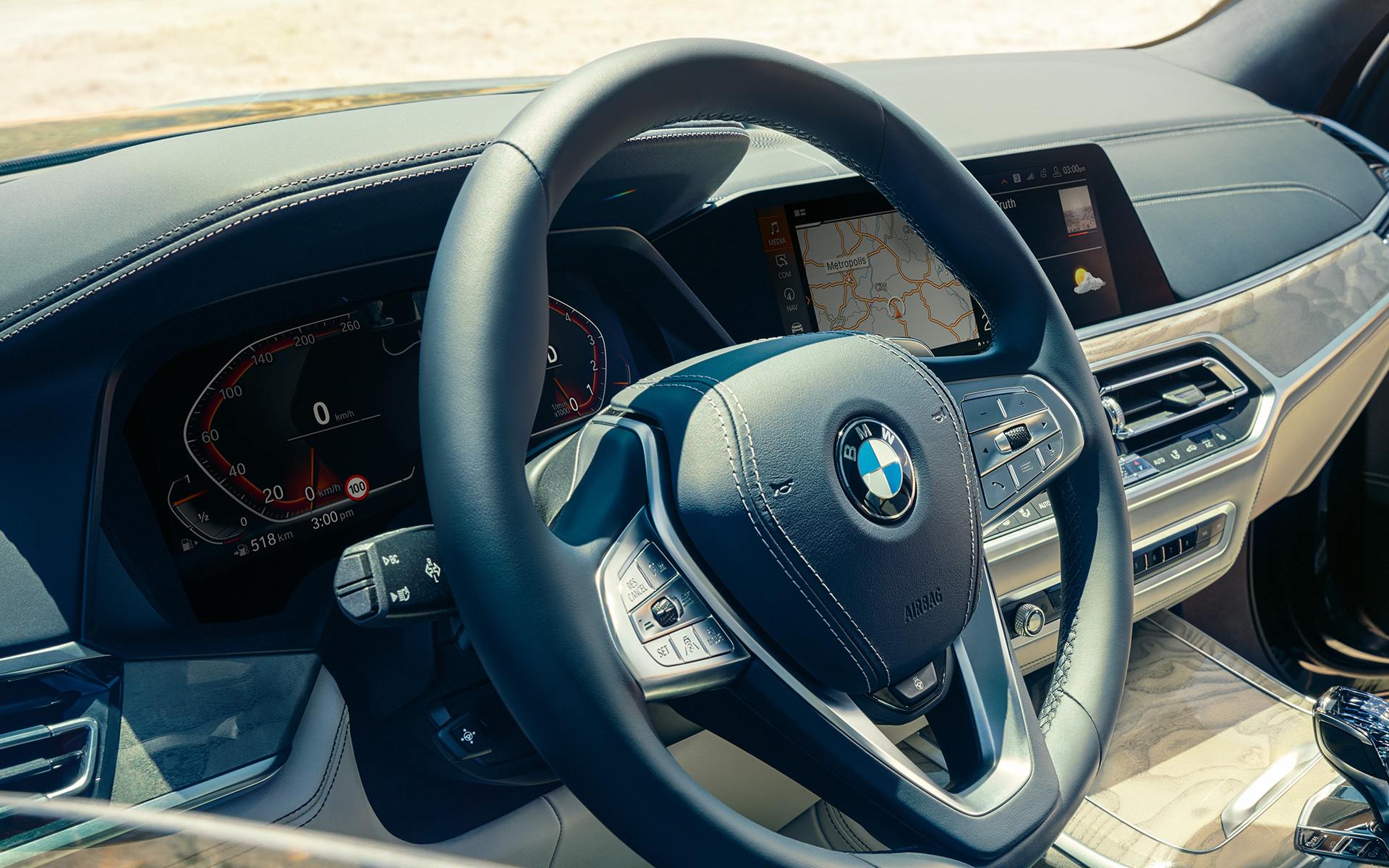 Kokpits, BMW X7, G07, 2019, salons Kokpits, BMW X7, G07, 2019, salons