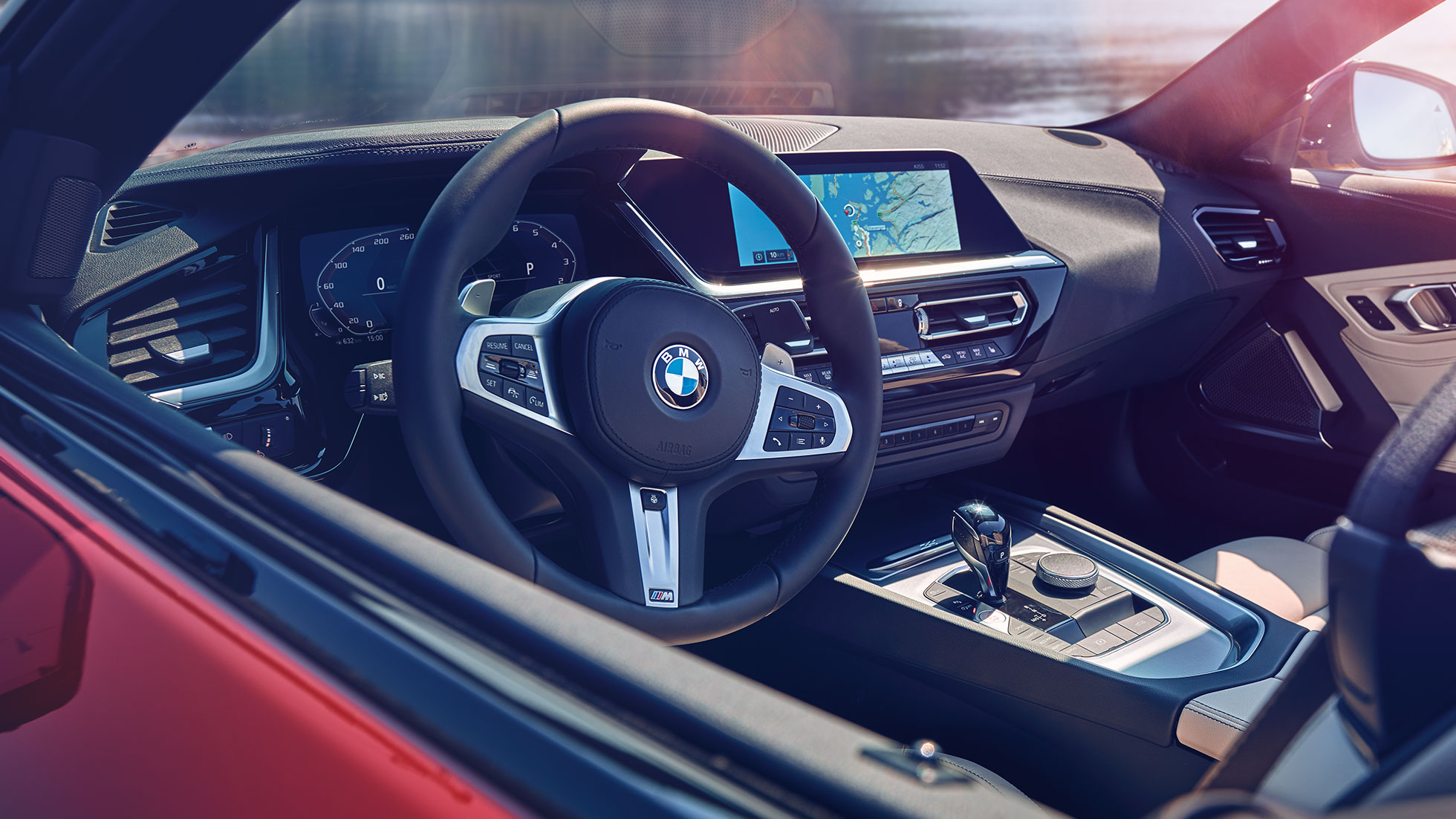 BMW Z4 Roadster kokpits Skats BMW Z4 Roadster kokpitā