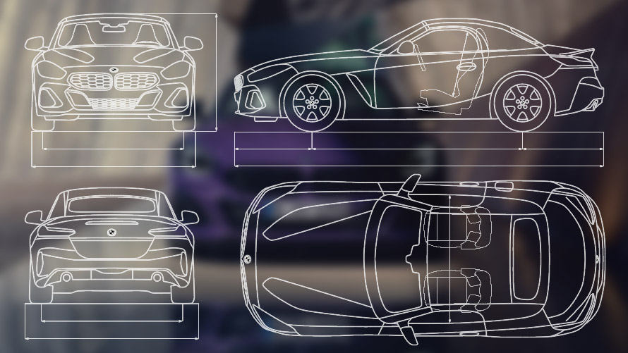 BMW Z4, G29, tehnisko datu projekts BMW Z4, G29, 2022, tehnisko datu projekts