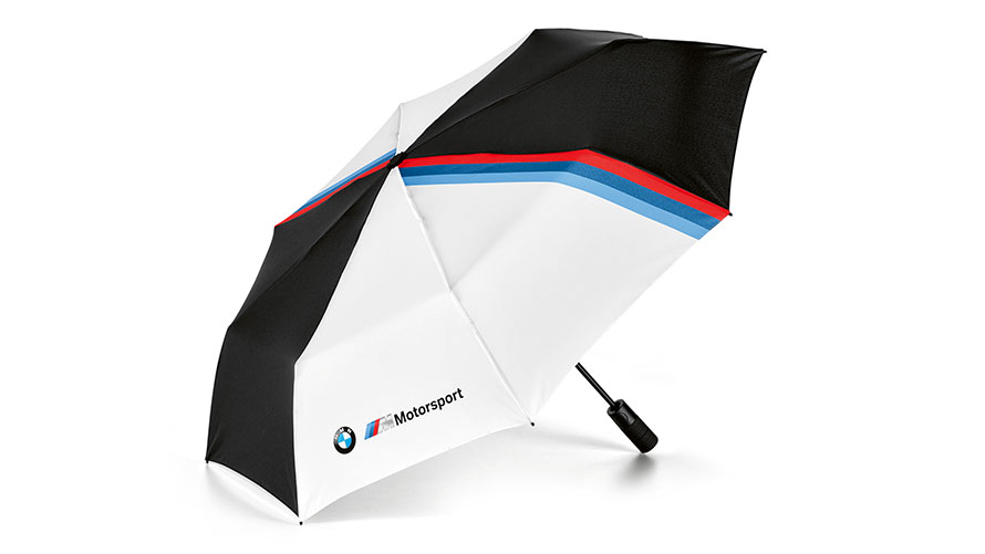 BMW M autosporta lietussargs. Izstrādājuma ilustrācijā parādīts BMW M autosporta lietussargs.