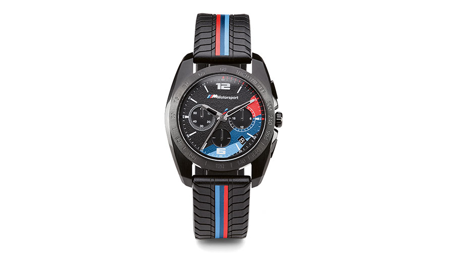 BMW M autosporta vīriešu hronogrāfs. Izstrādājuma ilustrācijā parādīts BMW M autosporta vīriešu hronogrāfs.