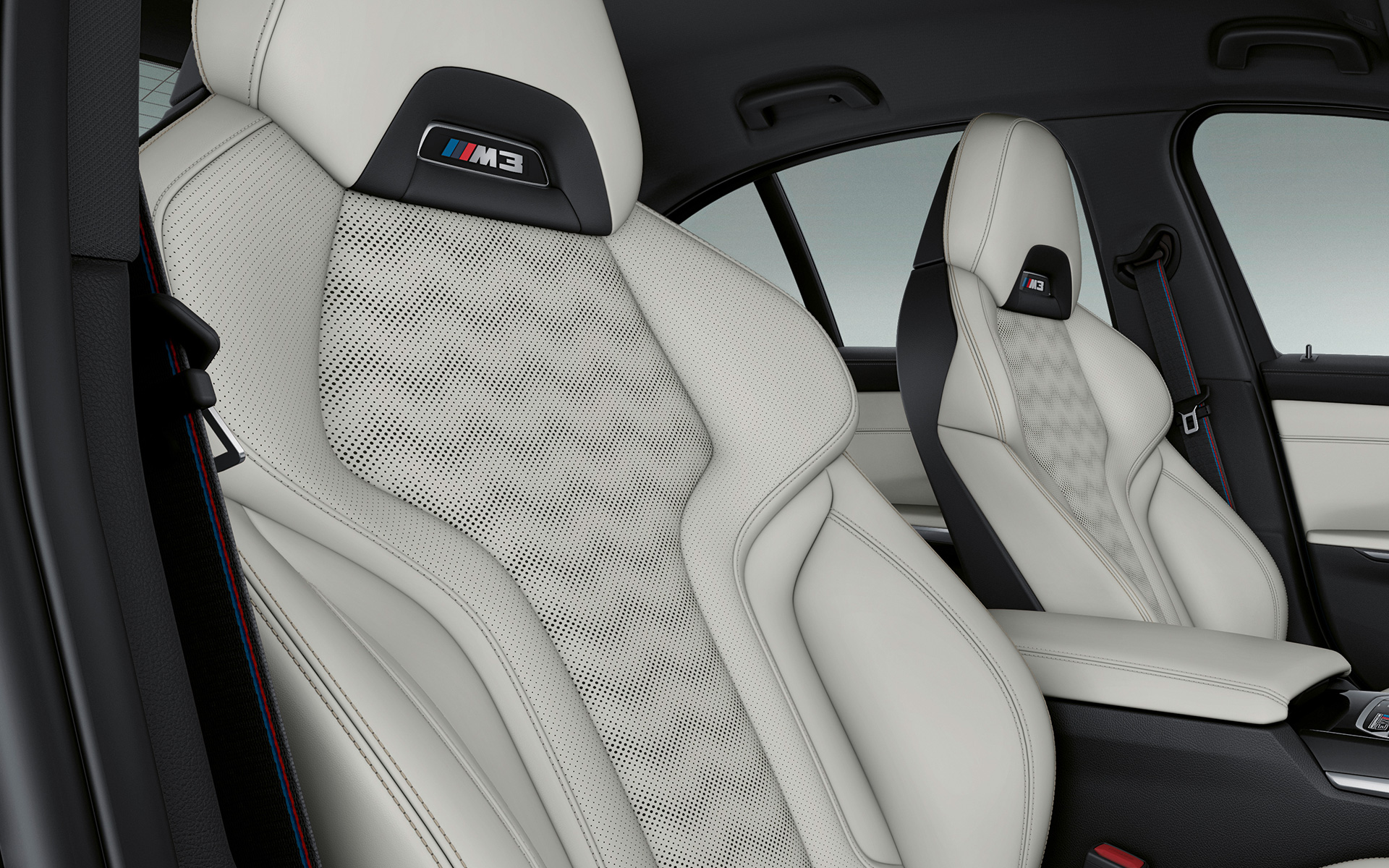 BMW Individual pilna Merino ādas apdare ar smalku faktūru Ivory White krāsā BMW Individual pilna Merino ādas apdare ar smalku faktūru Ivory White krāsā