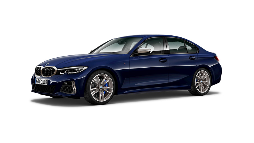 BMW M340i Sedan, G20, 2019, trīs ceturtdaļu sānskats BMW M340i Sedan, G20, 2019, trīs ceturtdaļu sānskats