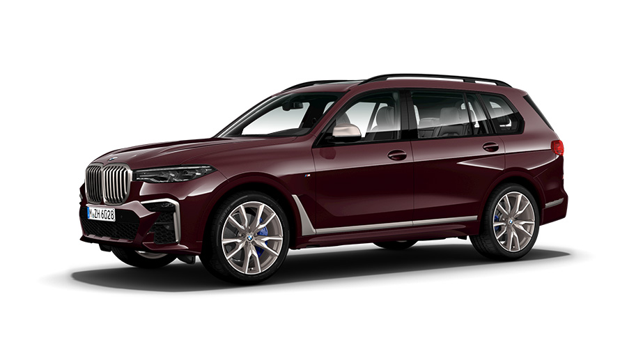 BMW X7 M50i, G07, 2019, trīs ceturtdaļu sānskats BMW X7 M50i, G07, 2019, trīs ceturtdaļu sānskats