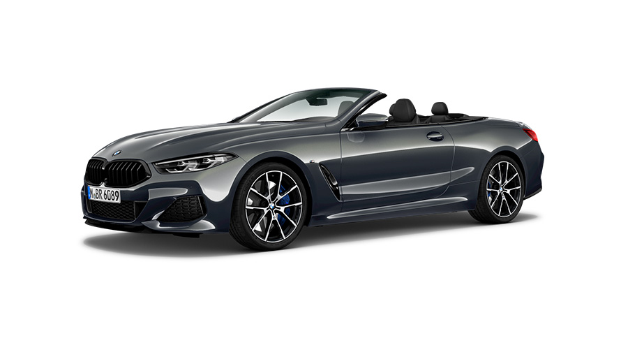 BMW M850i xDrive Cabrio, G11, G14, 2018, trīs ceturtdaļu sānskats BMW M850i xDrive Cabrio, G11, G14, 2018, trīs ceturtdaļu sānskats