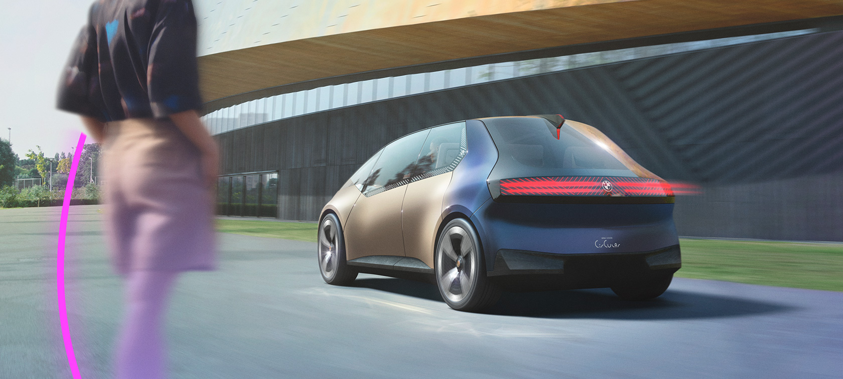 BMW i Vision Circular, 2021, virsbūves dizains BMW i Vision Circular, 2021, redzējuma automobilis, virsbūves dizains