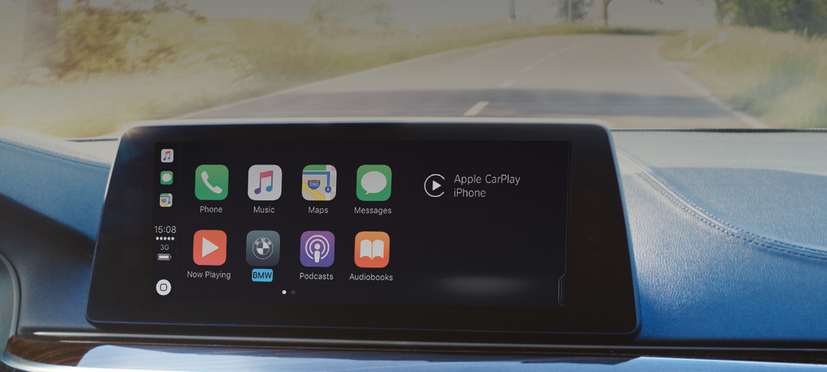 Apple CarPlay®, BMW viedtālruņa integrēšana Apple CarPlay®, viedtālruņa integrēšana, izvēlne vadības displejā, BMW ConnectedDrive