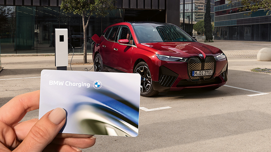 BMW kartes, Connected uzlāde BMW kartes, Connected uzlāde, elektriskā darbības attāluma vizualizācija vadības displejā