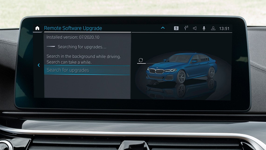 BMW attālā programmatūras jaunināšana, navigācijas sistēma BMW attālā programmatūras jaunināšana, navigācijas sistēma, tuvplāns