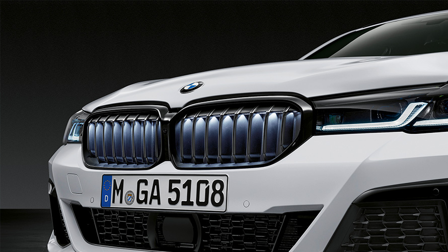 M Performance “Iconic Glow” elipsveida režģis BMW rudens-ziemas piederumi, M Performance “Iconic Glow” elipsveida režģis