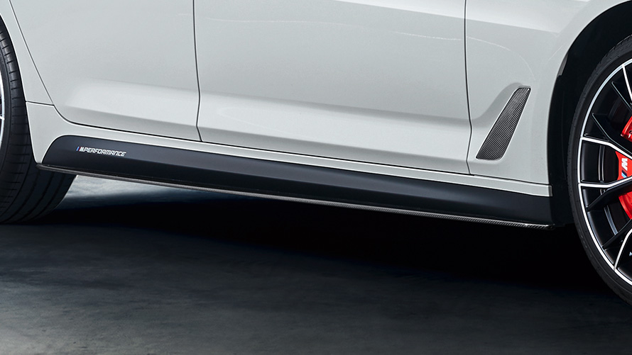 M Performance sliekšņu uzliku paplašinājums, oglekļa šķiedra BMW rudens-ziemas piederumi, M Performance sliekšņu paplašinājums, oglekļa šķiedra