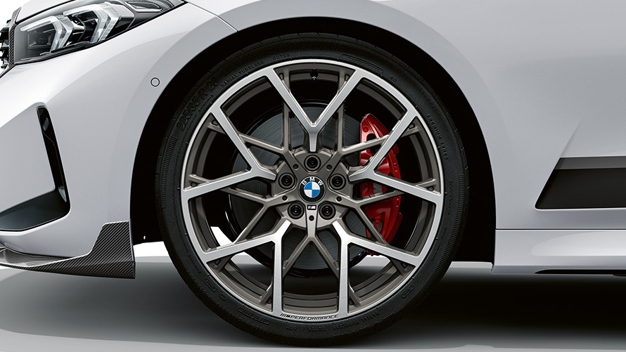 20 collu M Performance kalts disks 795 M, BMW M Performance detaļas 20 collu M Performance kalts disks 795 M, BMW M Performance detaļas, tuvplāns