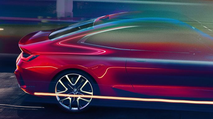 Video, BMW Concept 4. Video, BMW Concept 4., Forbidden Red krāsa, virsbūves dizains